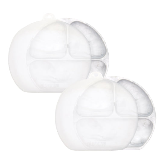 Grip Dish w/ Lid 2-Pack (3 Section): Marble banner